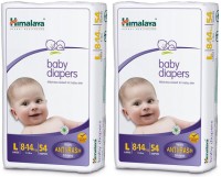 Himalaya Anti-Rash Baby Diapers (54 PCS, Pack of 2, L)