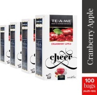 TE-A-ME Apple Cinnamon Infusion Tea (50GM, Pack of 4, 100 Pieces)