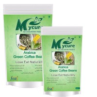 MyCure Arabica Green Beans Coffee (Green, 50GM, Pack of 2)
