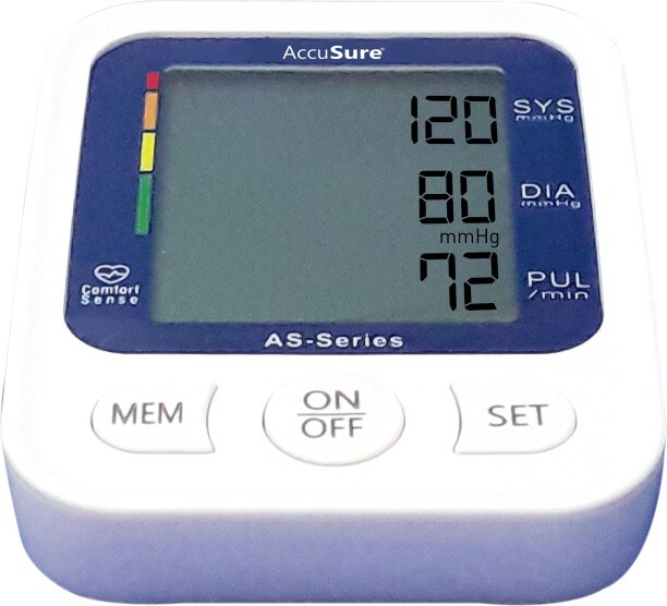 AccuSure AS-35-AS Bp Monitor (White & Blue)