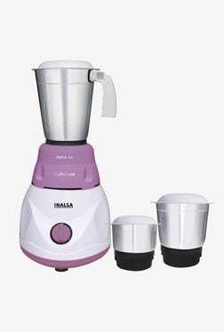 Inalsa Astra LX 600W Mixer Grinder (Purple & White, 3 Jar)