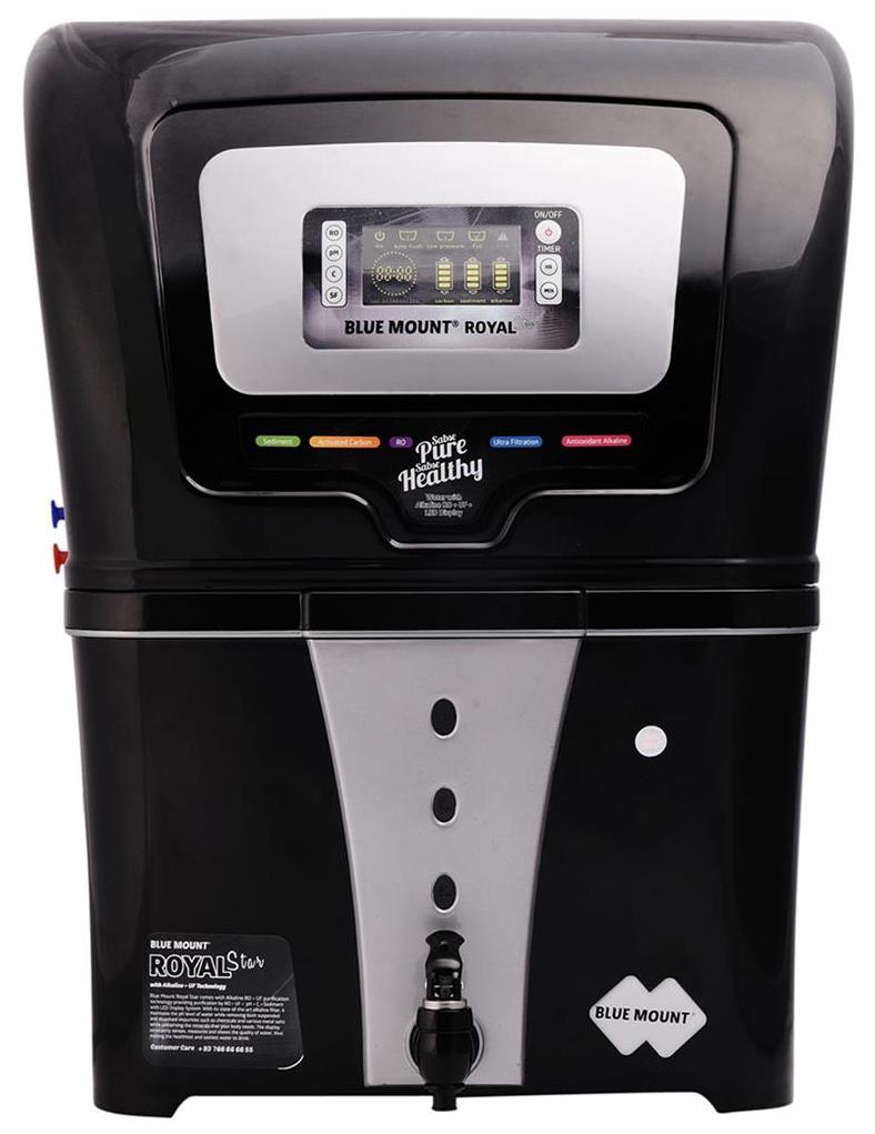 Blue Mount BA59 12L RO+UF Water Purifier (Black)