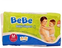 BeBe Baby Unisex Diapers (42 PCS, M)