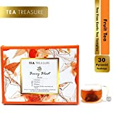TeaTreasure Berry Blast Fruit Tea (100GM, Pack of 2, 36 Pieces)