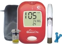 Dr. Morepen BG-02 Glucometer (25 Strips, Red)