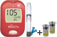 Dr. Morepen BG-02 Glucometer (50 Strips, Red)