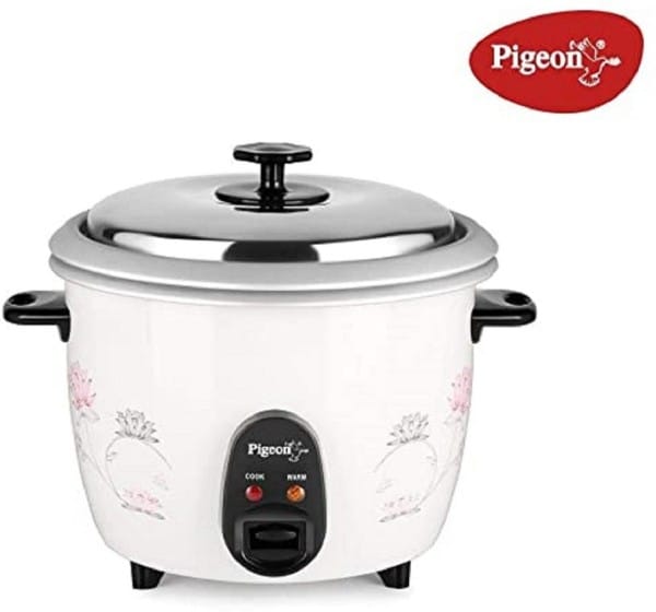 Pigeon Blossom 1.8 L Rice Cooker (White)
