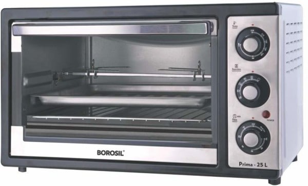 Borosil BOTG25CRS12 25 L Oven Toaster Grill (Silver)