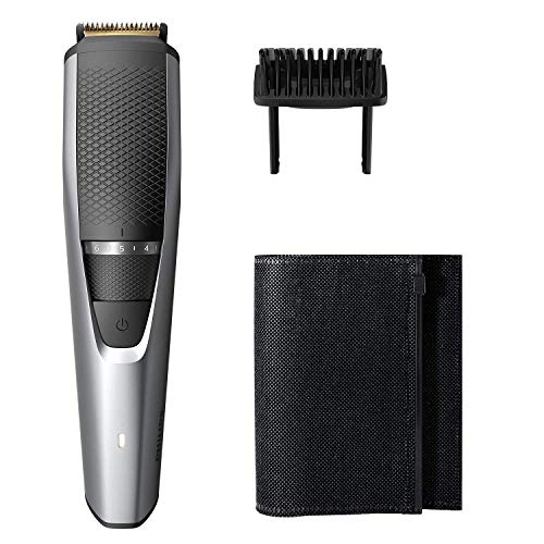Philips BT3221/15 Beard & Moustache Trimmer (Black & Silver)