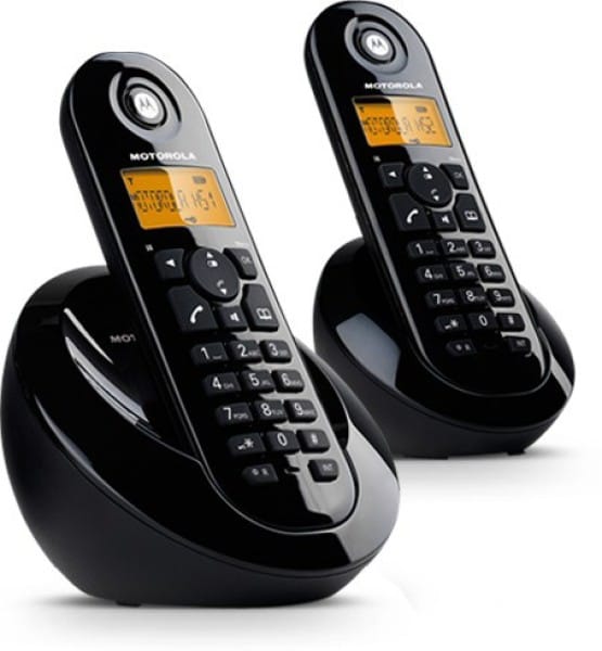 Motorola C602 Cordless Landline Phone (Black) Price in India