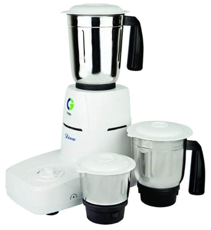 Crompton CG-DS51 500W Mixer Grinder (White, 3 Jar)