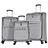 Olympia Chandler Spinner Luggage (Grey, Pack of 3)