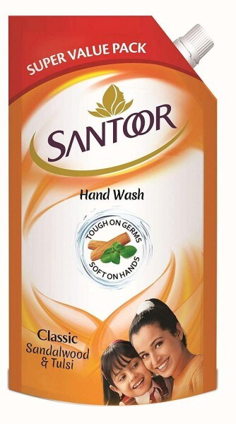 Santoor Classic Sandalwood & Tulsi Hand Wash (750ML)