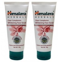 Himalaya Clear Complexion Whitening Face Scrub (50GM, Pack of 2)