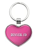 Denver Co Heart Metal Key Chain
