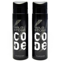 Wild Stone Code Chrome Deodorant (120ML, Pack of 2)