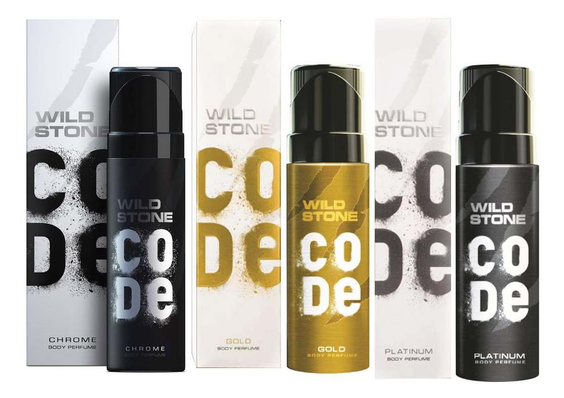 Wild Stone Code Chrome Gold And Titanium (Pack of 3)