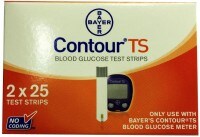 Bayer Contour TS Glucometer Strips (50 Strips)