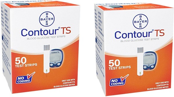 Bayer Contour TS Glucometer Strips (100 Strips)