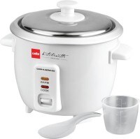 Cello CookNServe 600 0.6 L Rice Cooker (White)