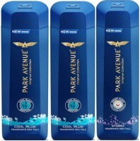 Park Avenue Cool Blue Storm Deodorant Body Spray Talc (200GM, Pack of 3)