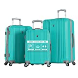 Olympia Corsair Spinner Luggage (Burgundy, Pack of 3)