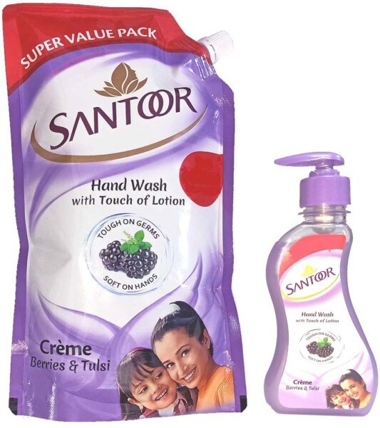 santoor Creme Berries & Tulsi Hand Wash (750ML) Price in India