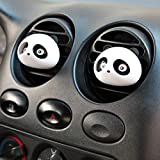 Beauty Panda Cute Panda Car Perfumes And Fresheners (White, Pack of 2)