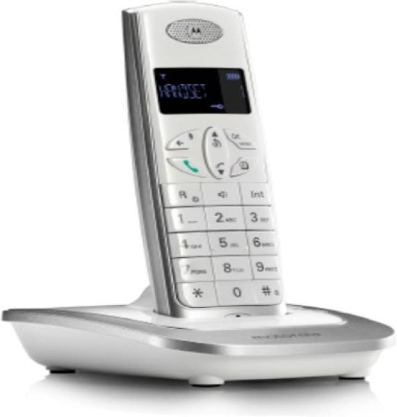 Motorola D501I Cordless Landline Phone (White) Price in India