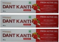 Patanjali Dant Kanti Fresh Active Gel Toothpaste (80GM, Pack of 2)