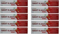 Patanjali Dant Kanti Fresh Active Gel Toothpaste (80GM, Pack of 10)