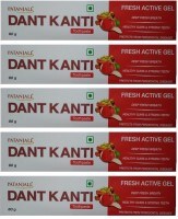 Patanjali Dant Kanti Fresh Active Gel Toothpaste (80GM, Pack of 5)