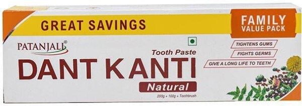 Patanjali Dant Kanti Natural Toothpaste (300GM, Pack of 1)
