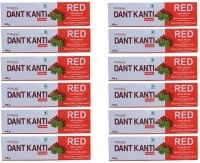 Patanjali Dant Kanti Red Toothpaste (100GM, Pack of 12)