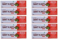 Patanjali Dant Kanti Red Toothpaste (100GM, Pack of 10)