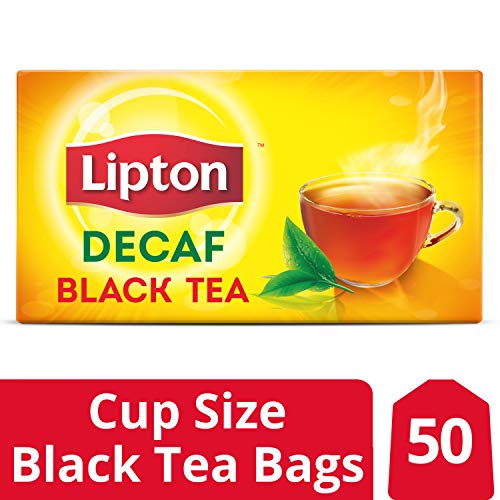 Lipton Decaffeinated Black Tea (Pack of 12, 50 Pieces) Price in India