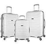 Olympia Denmark Luggage (White, Pack of 3)