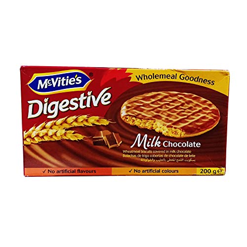 McVities Digestive Milk Chocolate Biscuits (200GM, Pack of 1) Price in
