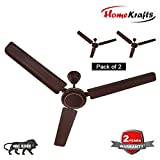 HomeKrafts Dimple Ceiling Fan (Brown)