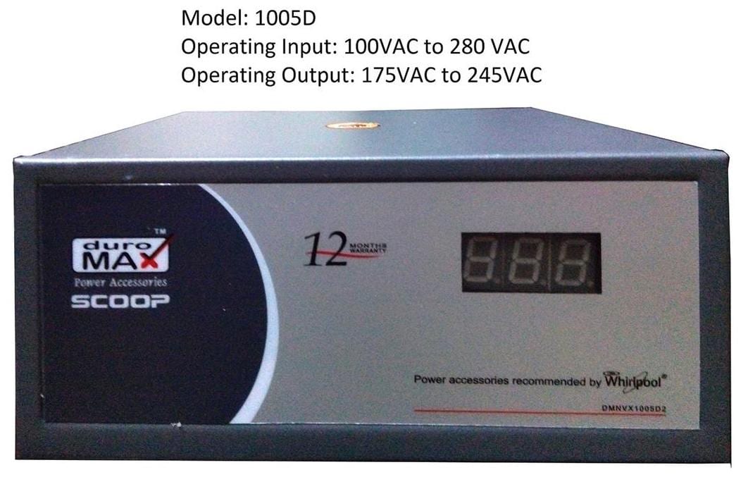 Whirlpool DMN-VX1005-D2 Voltage Stabilizer (Black)