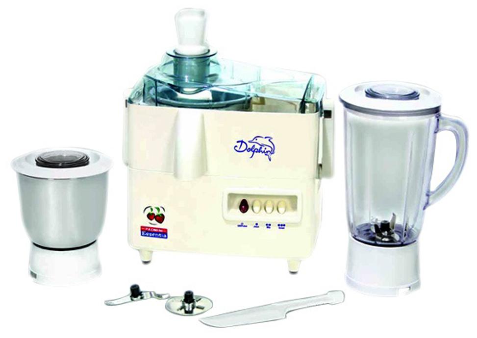 Padmini Dolphin 450W Juicer Mixer Grinder (White, 2 Jar)