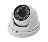 BW Dome CCTV Security Camera (White)