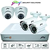 Godrej Dome HD CCTV Security Camera (4 Channel, White)