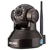 ESCAM Dome HD Wifi CCTV Security Camera (Black)