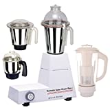 Sunmeet Domestic 750W Mixer Grinder (White, 3 Jar)
