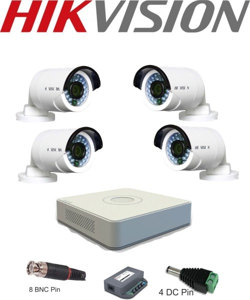 Hikvision DS7204HGHIE1 CCTV Security Camera (4 Channel) Price in India