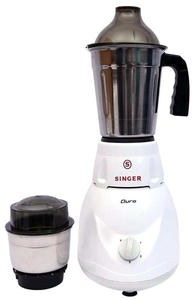 Singer Duro 450W Mixer Grinder (White, 2 Jar)