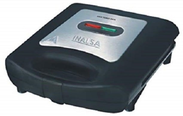 Inalsa Easy Toast Inox Grill Sandwich Maker (Steel Black)