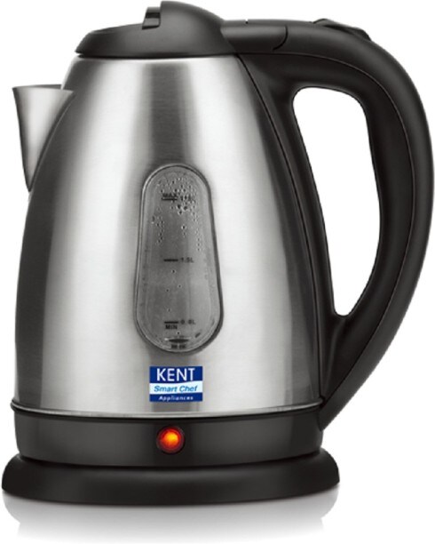 Kent EEGK-SS 1.5 L Electric Kettle (Black & Silver)