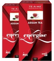 TE-A-ME Energise Assam Black Tea (200GM, Pack of 2, 200 Pieces)